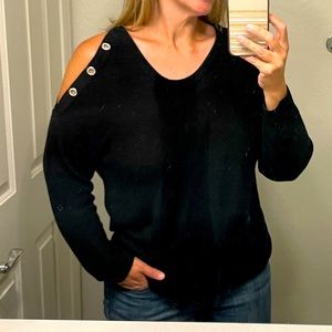 INC international concepts cold shoulder sweater size Large